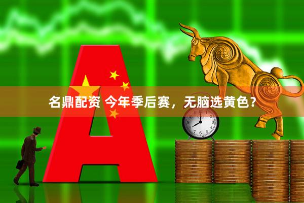 名鼎配资 今年季后赛，无脑选黄色？